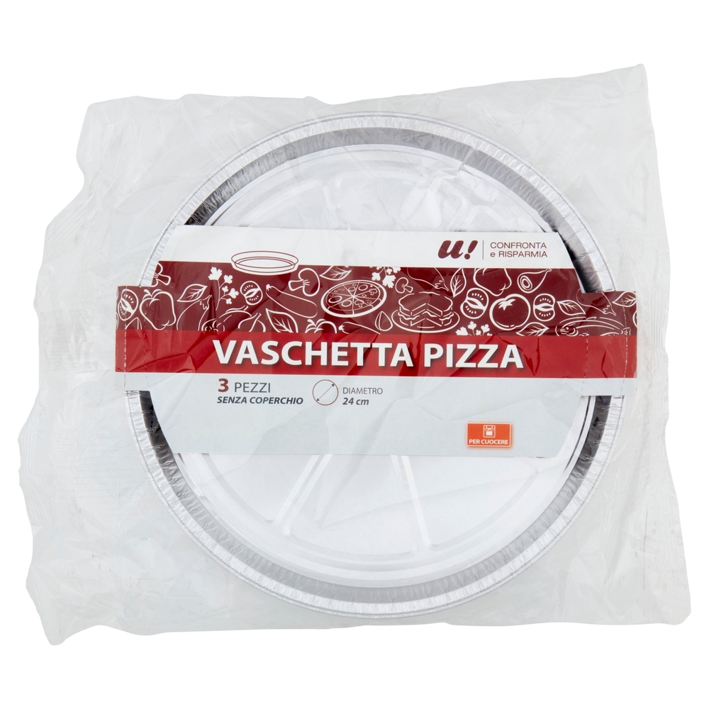 3 Vaschetta Pizza 24 cm U! Confronta e Risparmia
